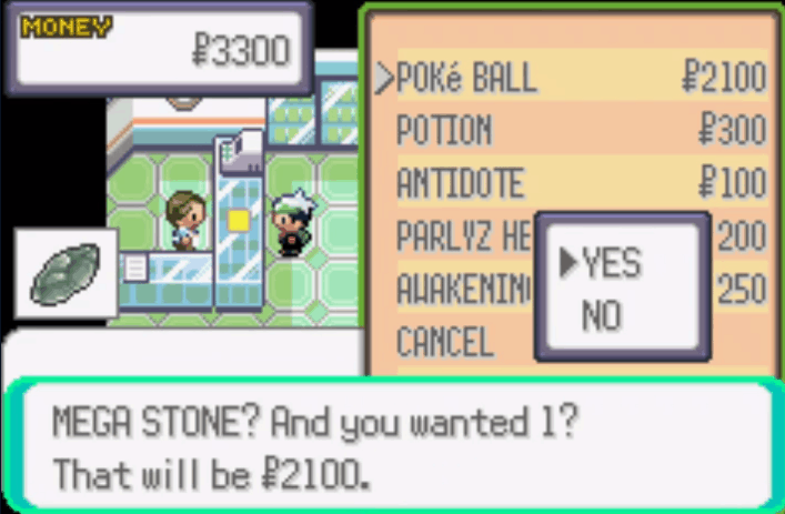 Pokémon super mega-esmeralda Mega stone cheat